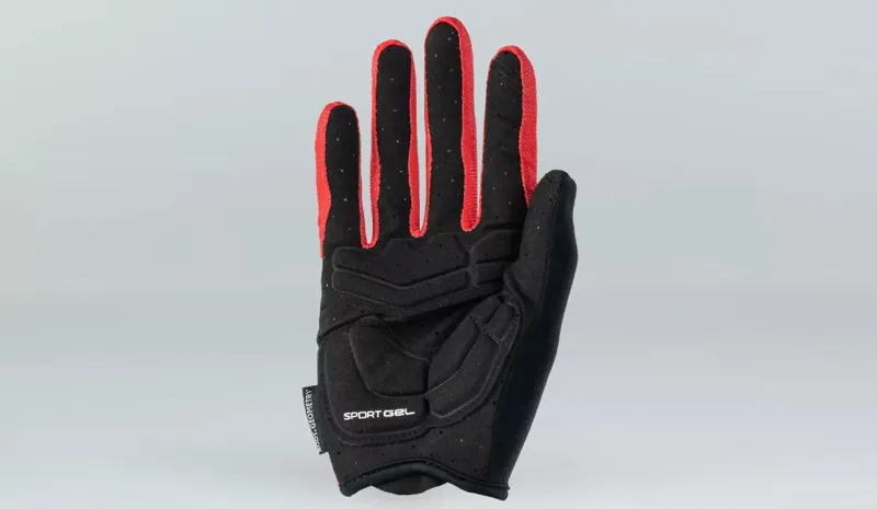 Specialized Body Geometry Sport Gel Mens Long Finger Gloves - Red-1