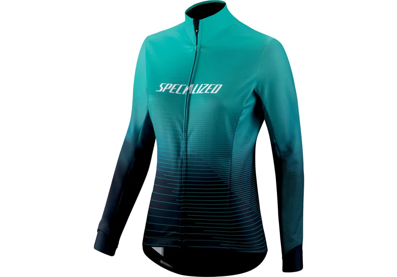 Specialized Element RBX Comp Logo Team Womens Jacket - Aqua/Blue - Size Small