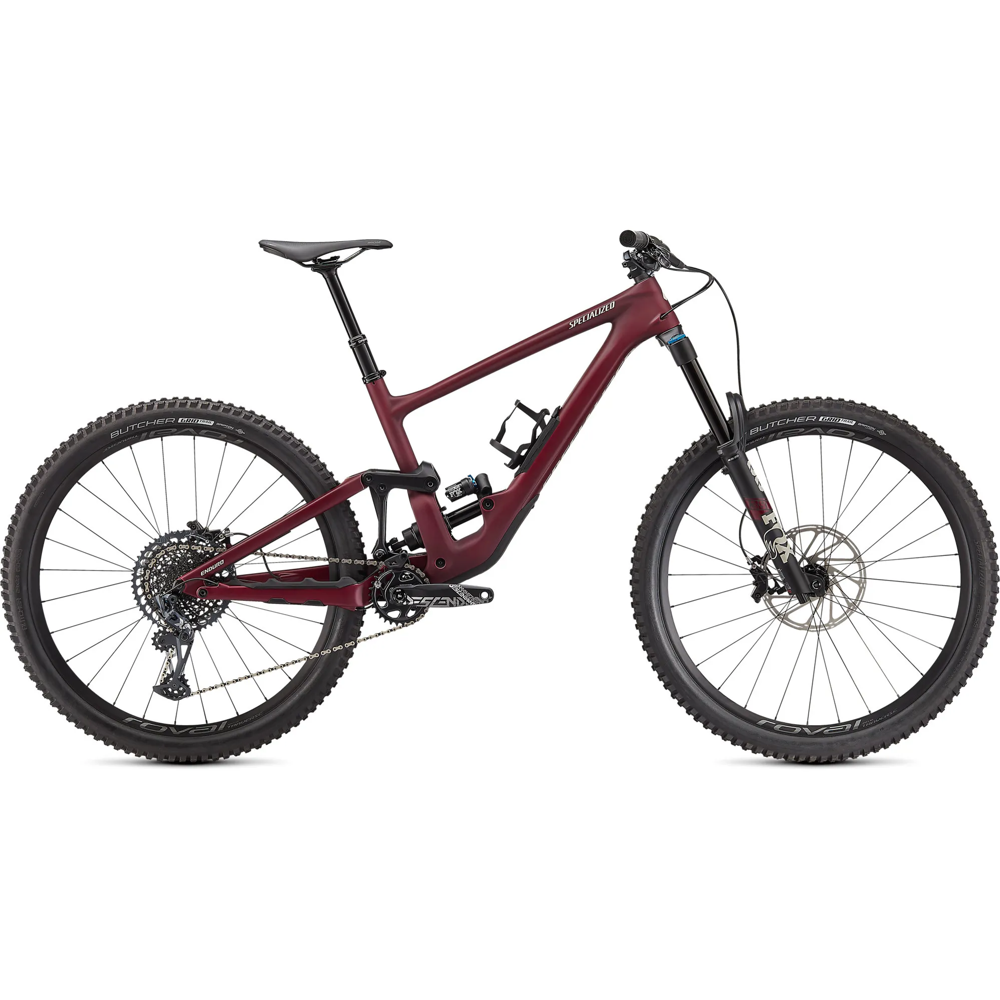 Ex-Demo: 2021 Specialized Enduro Expert Mountain Bike Satin Maroon/White Mountains S3