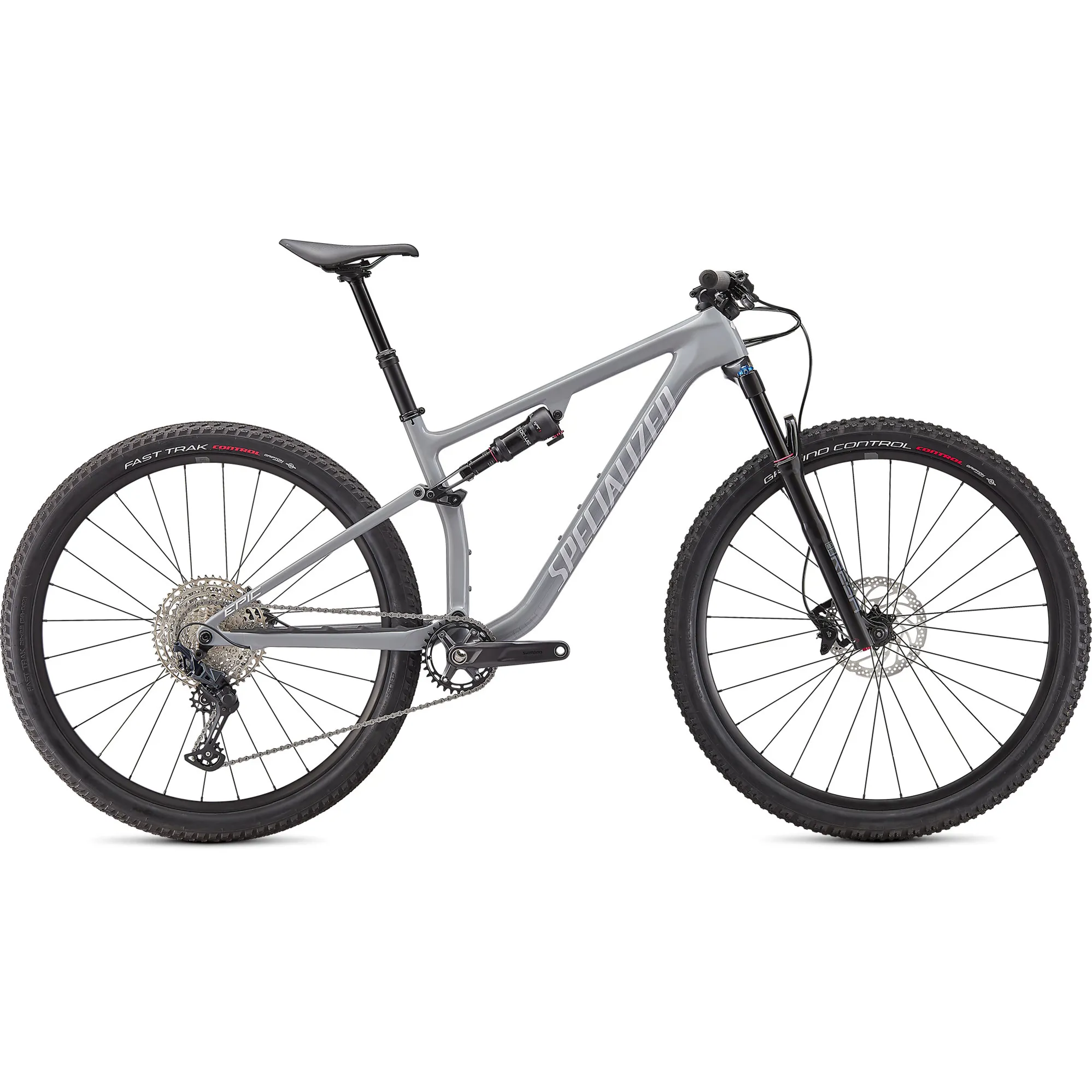 2021 Specialized Epic Evo Full Suspension Mountain Bike Gloss Cool Grey/Dove Grey