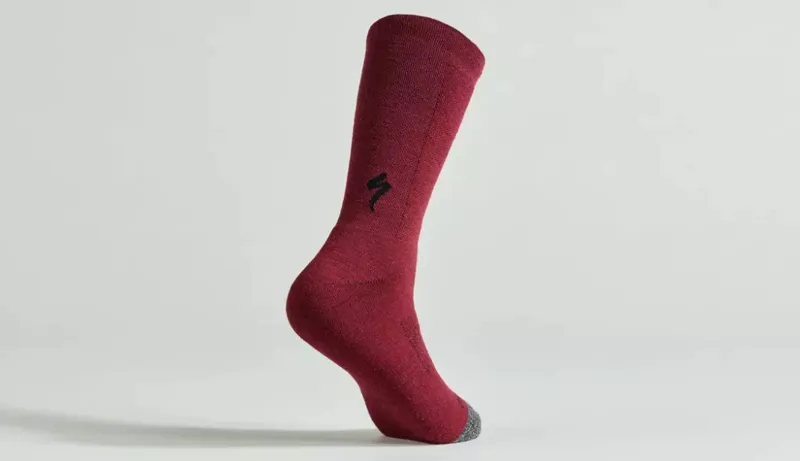 Specialized Merino Deep Winter Tall Sock - Maroon