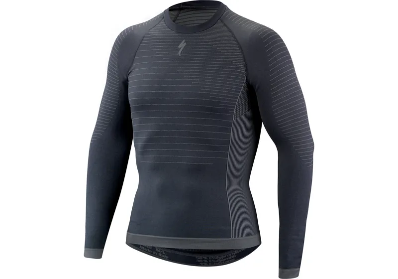 Specialized Seamless Long Sleeve Mens Baselayer - Dark Grey