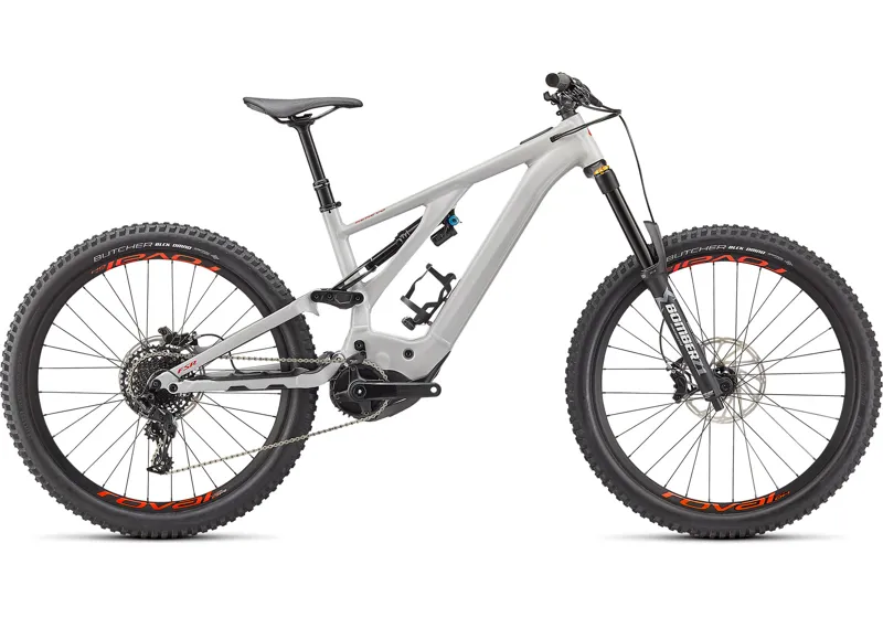 2021 Specialized Turbo Kenevo Comp Electric Mountain Bike Dove Grey Rocket Red