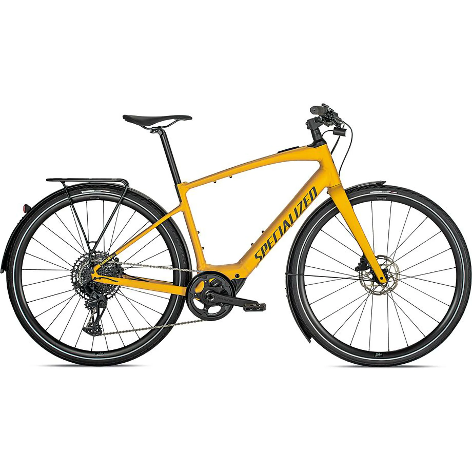 2022 Specialized Turbo Vado SL EQ Electric Hybrid Bike Brassy Yellow/Black Reflective
