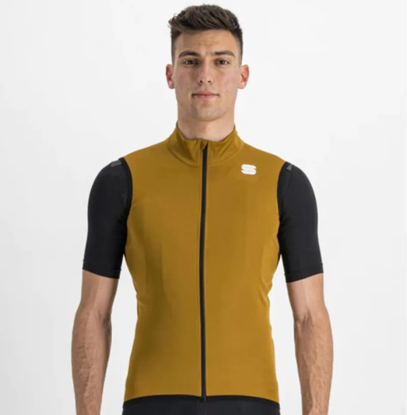 Sportful Fiandre Light NoRain Mens Vest - Past Season - Dark Gold - Size Small