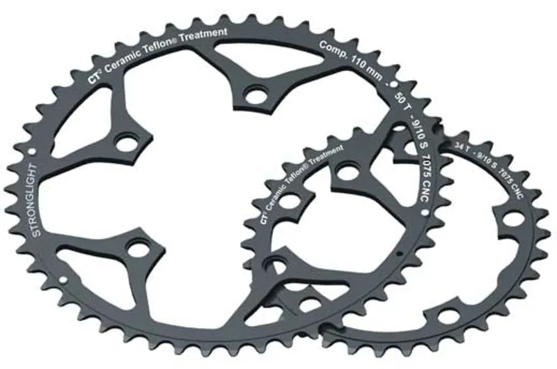 Stronglight 110PCD Type S 5083 Series 5-Arm Road Black Chainring 34T