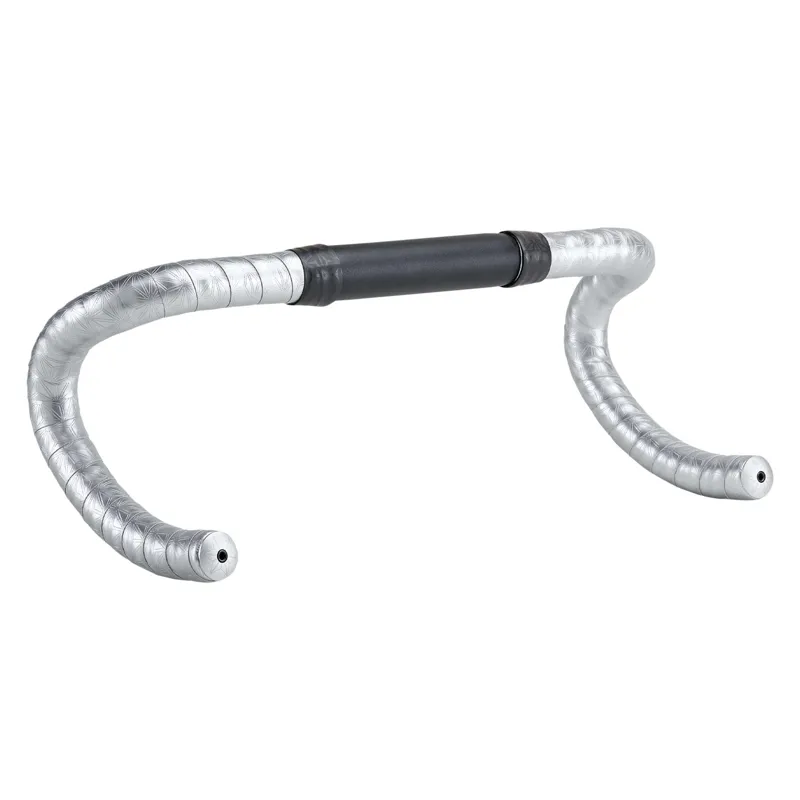 Supacaz Bling Handlebar Tape - Platinum and Ano Platinum Plugs-1