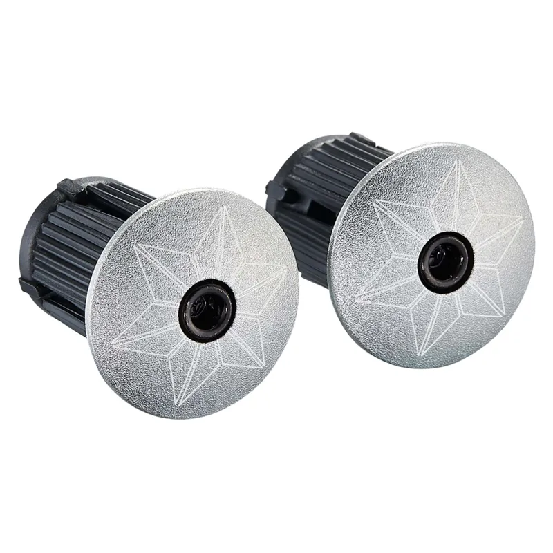 Supacaz Bling Handlebar Tape - Platinum and Ano Platinum Plugs-2