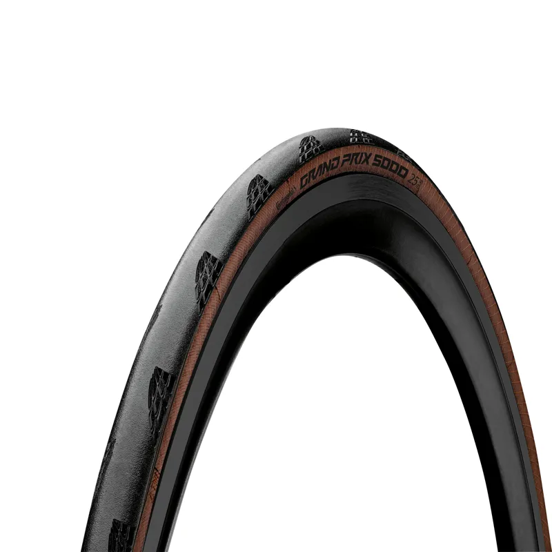 Continental Grand Prix 5000 Foldable 700c Tyre BlackChili Compound - Black/Transparent