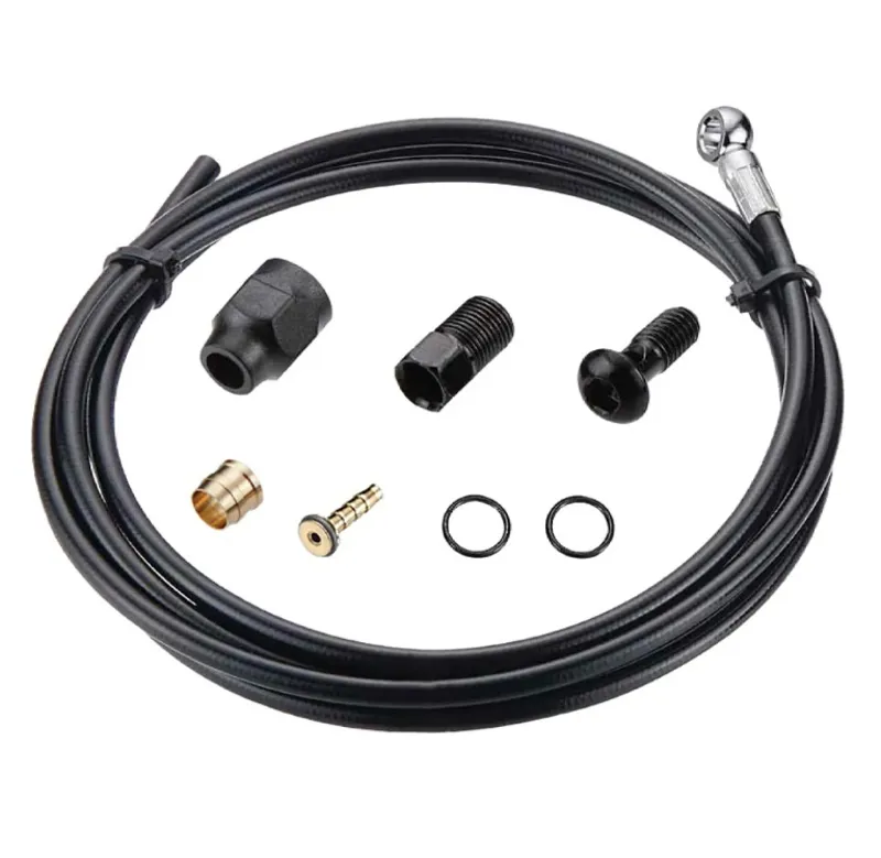 Tektro Brake Hose Kit 1600mm Banjo Fitting Black