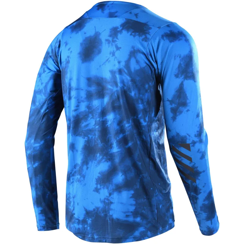 Troy Lee Designs Skyline Mens Mountain Bike Jersey - Tie Dye Slate Blue-1