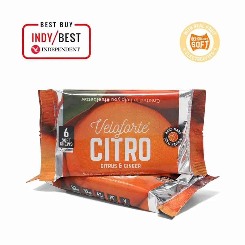 Veloforte Citro Natural Energy Chews - Citrus/Ginger