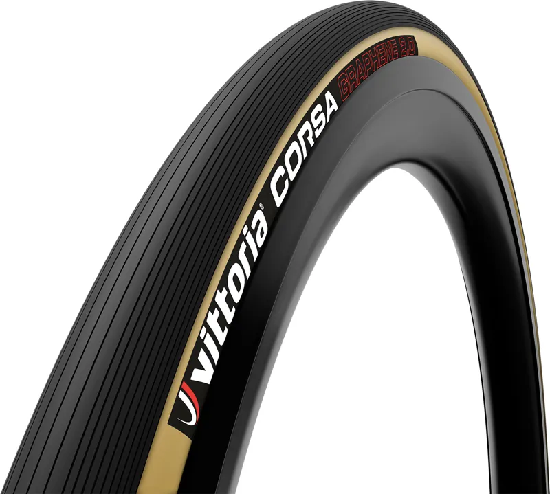 Shop Soiled: Vittoria Corsa 25-622 700 x 25c Foldable G2.0 Clincher Tyre - Tan