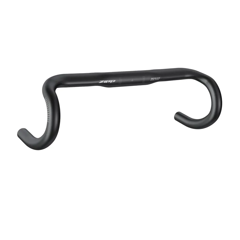 Zipp Handlebar Drop Service Course 70 Ergonomic Top B2 - Bead Blast Black with Etched Logo