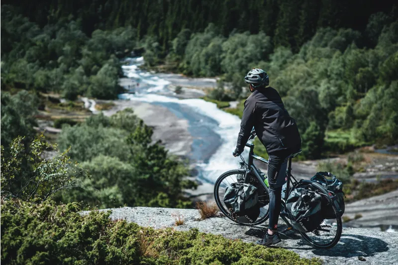 2021 Cube Touring Hybrid Bike - Dark Red/Grey-7