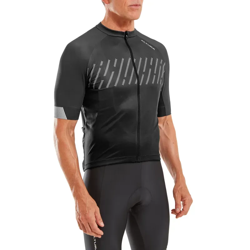 Altura Airstream Mens Short Sleeve Cycling Jersey - Black - Size X-Large