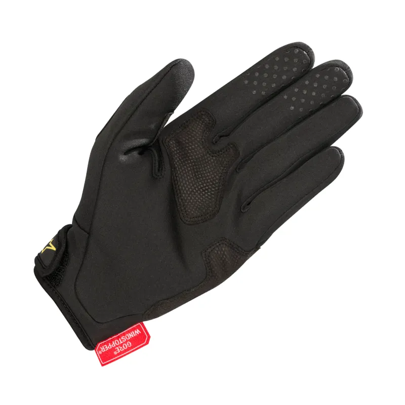 Alpinestars Cascade Gore Windstopper Glove - Black/Acid Yellow-1