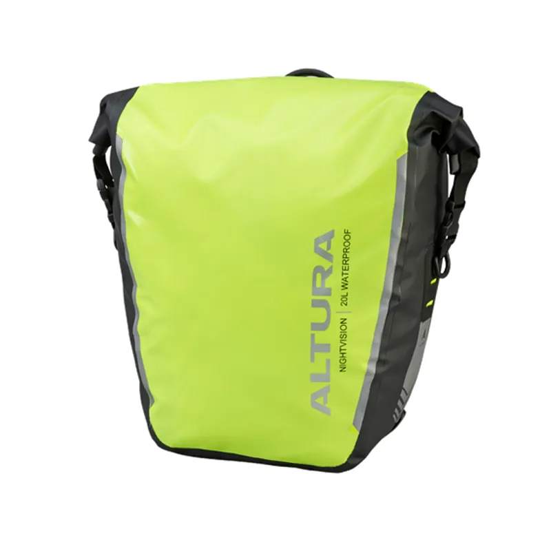 Altura Nightvision 20 Waterproof Pannier Bag - Hi-Viz Yellow/Black