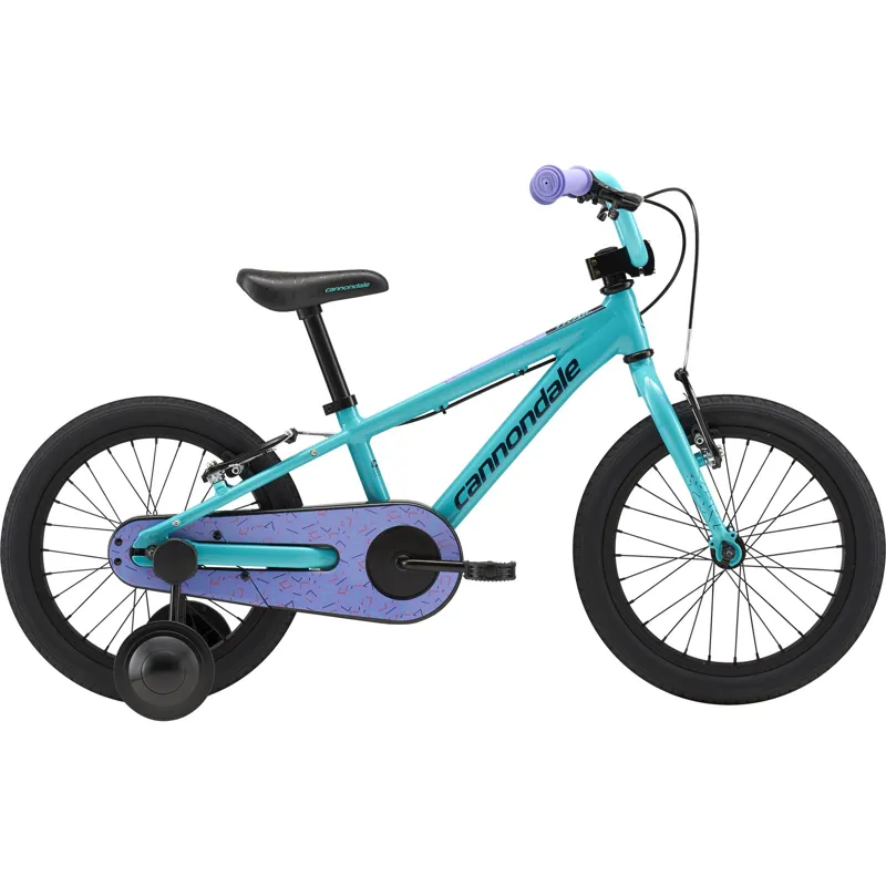 2019 Cannondale Trail 16 Single-Speed Girls Kids Bike - Turquoise