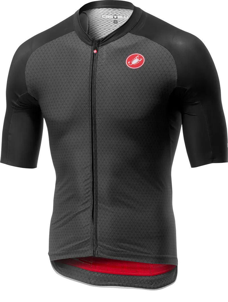 Castelli Aero Race 6.0 Mens Jersey FZ - Dark Grey