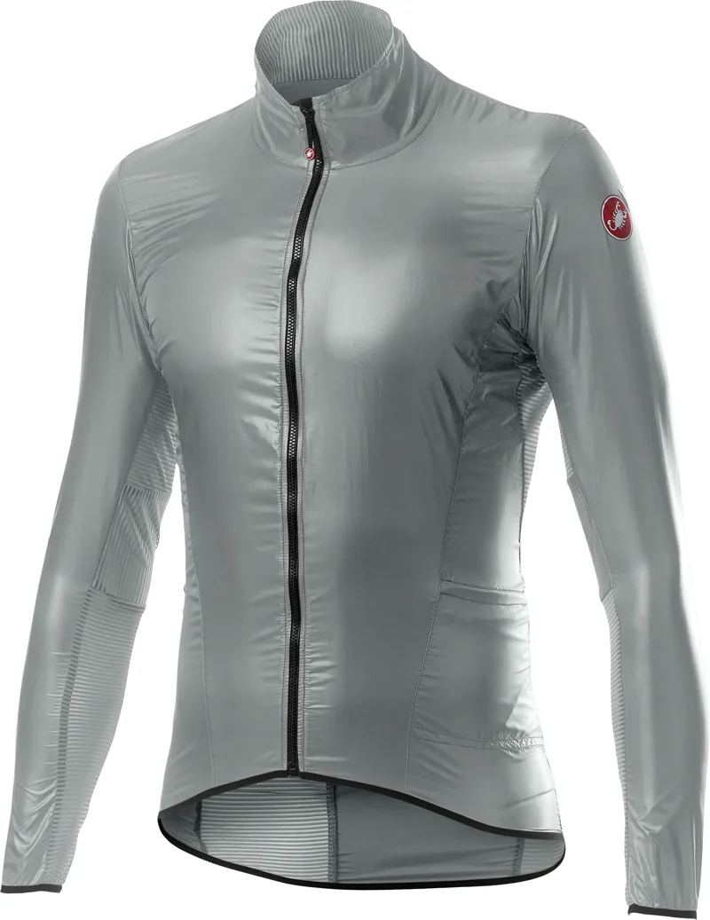 Castelli Aria Mens Shell Jacket - Silver Grey