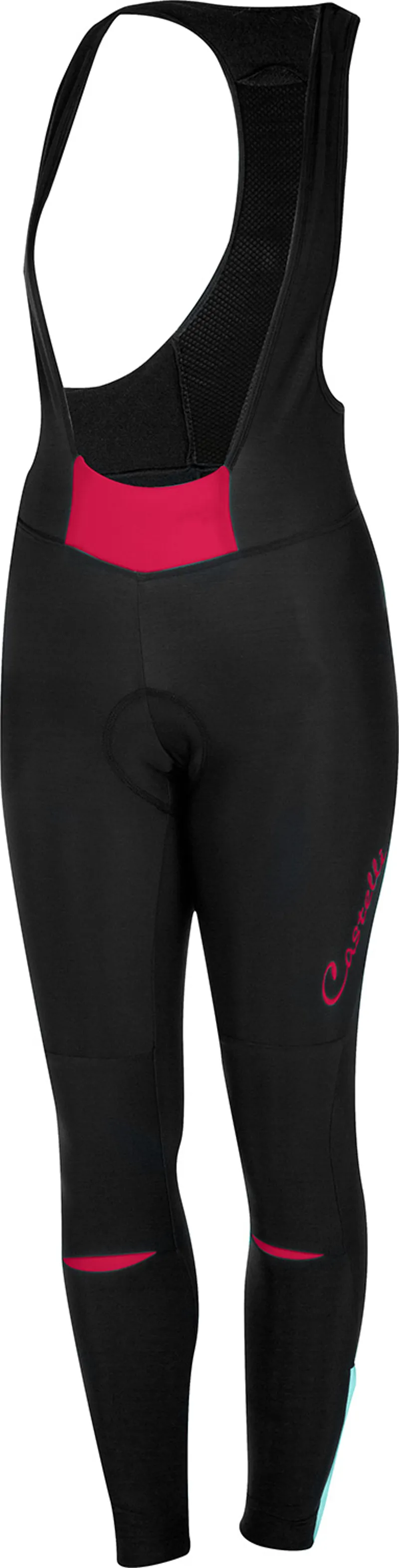 Castelli Chic Womens Bibtight - Black/Electric Magenta