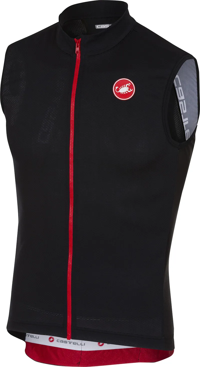 Castelli Entrata 3 Sleeveless FZ Mens Jersey - Light Black