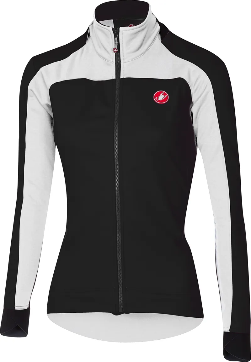 Castelli Mortirolo 2 Womens Jacket - Light Black/White