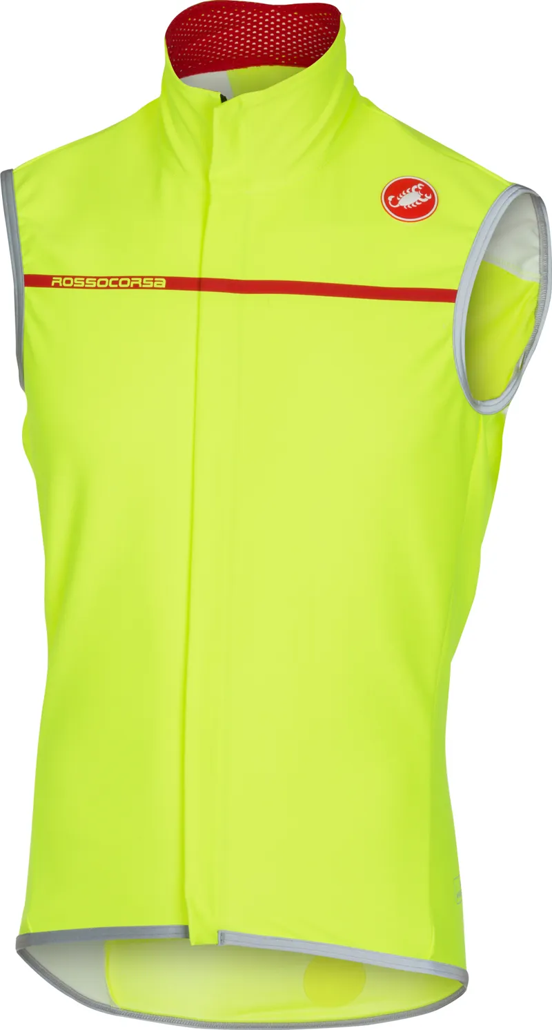Castelli Perfetto Mens Vest - Yellow Fluo