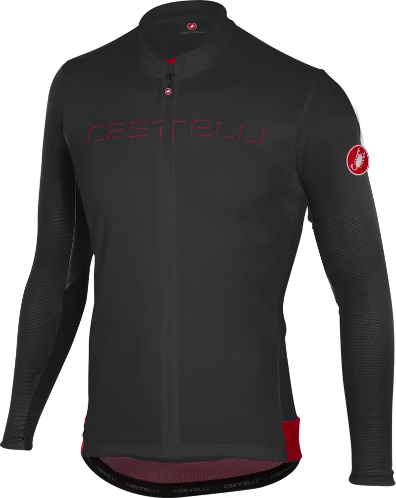 Castelli Prologo V Long Sleeve Mens Jersey - Black/Red