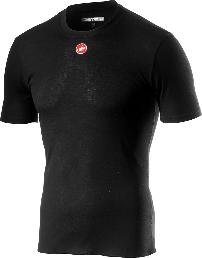 Castelli Prosecco R Short Sleeve Mens Baselayer - Black
