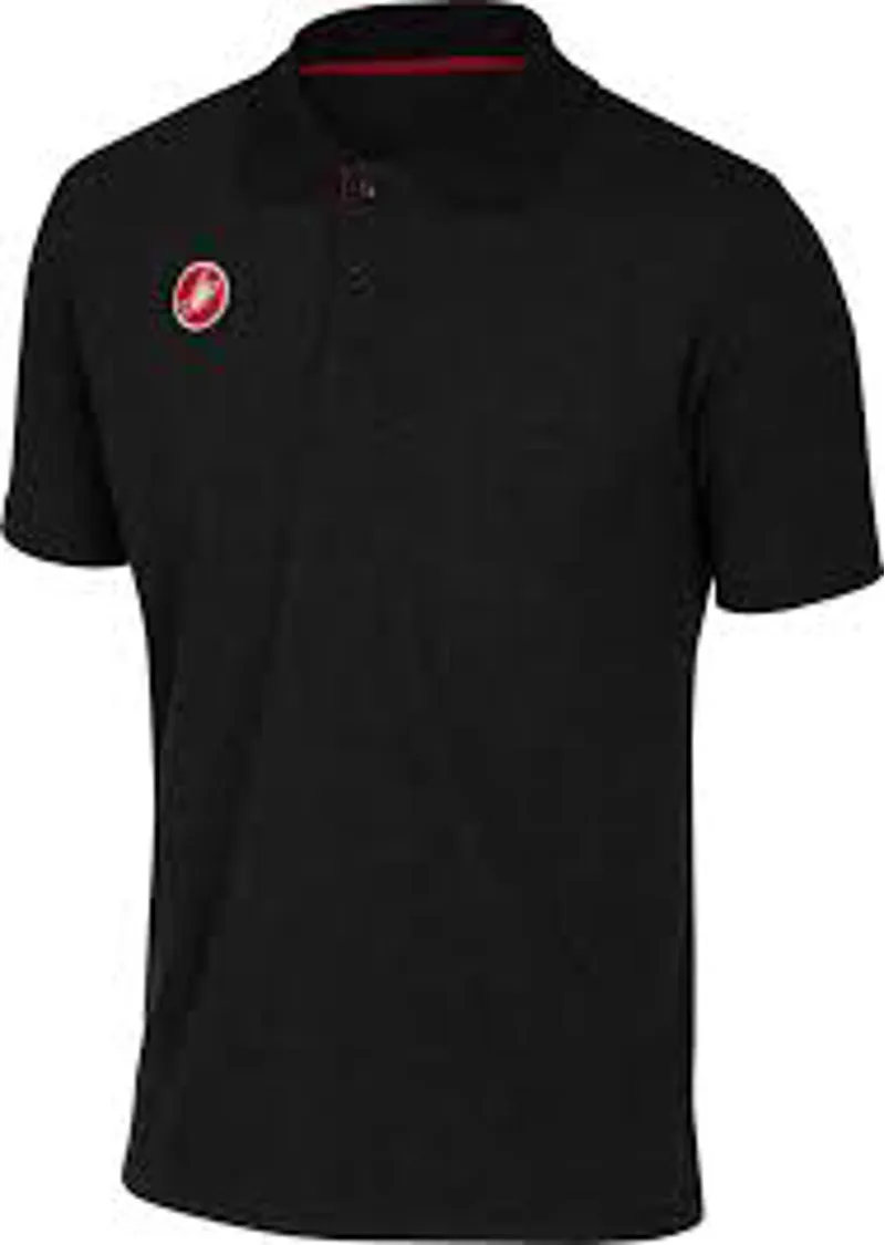Castelli Race Day Mens Polo Shirt - Black