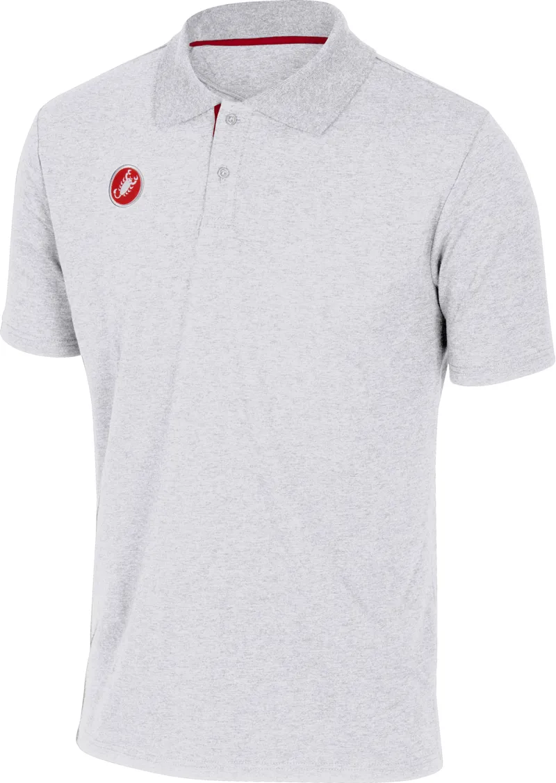 Castelli Race Day Mens Polo Shirt - White