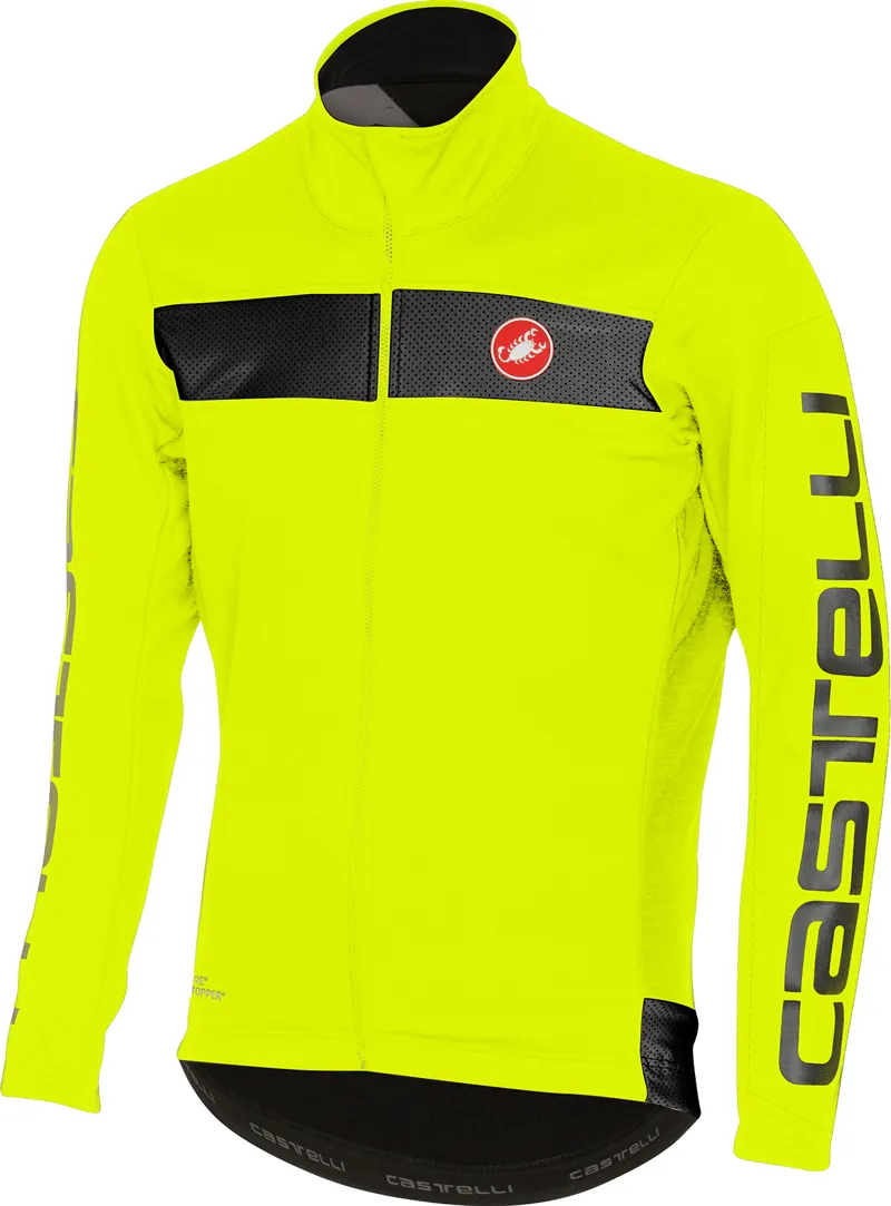 Castelli Raddoppia Mens Jacket - Yellow Fluo