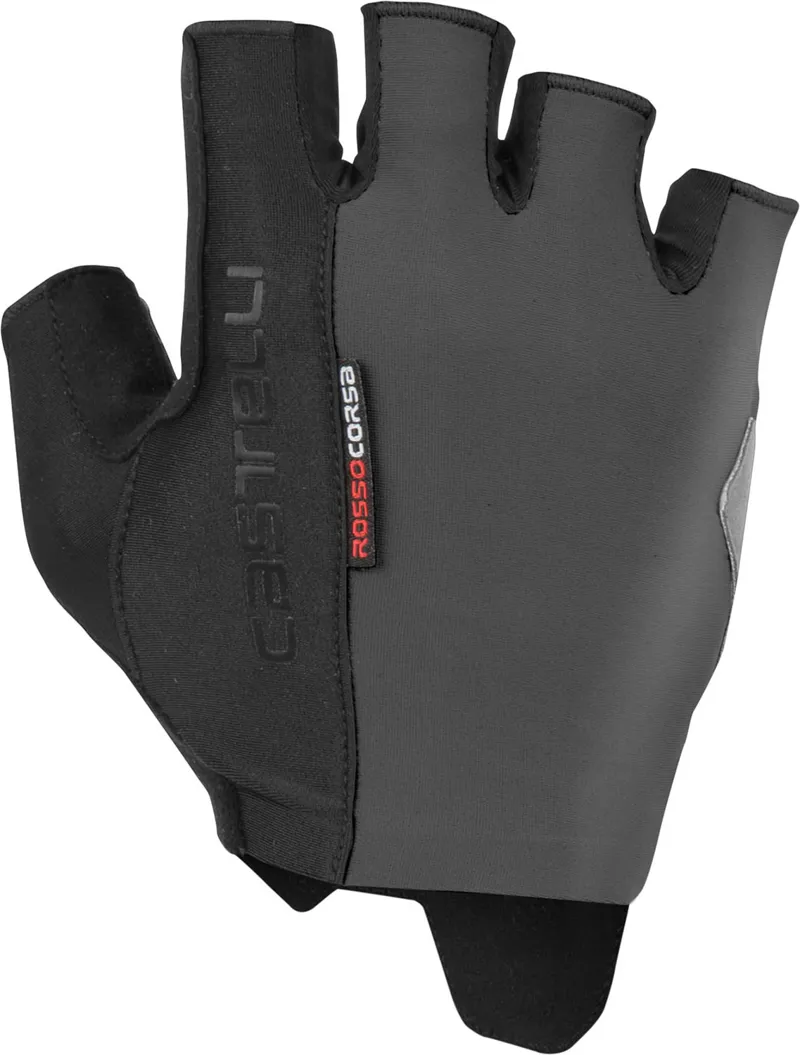 Castelli Rosso Corsa Espresso Mens Glove - Dark Grey
