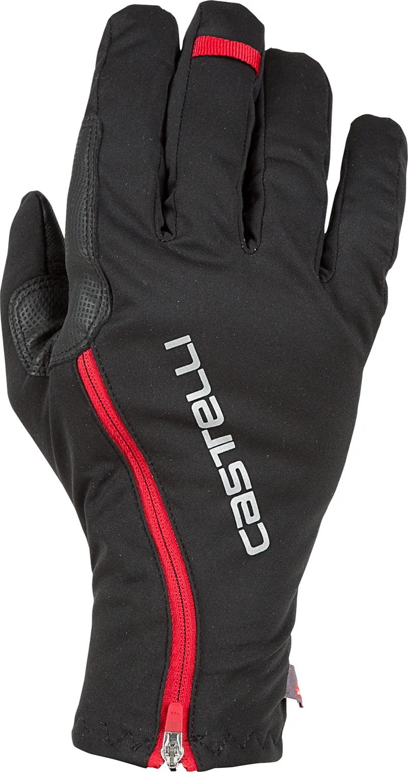 Castelli Spettacolo RoS Glove - Black/Red - Size X-Small