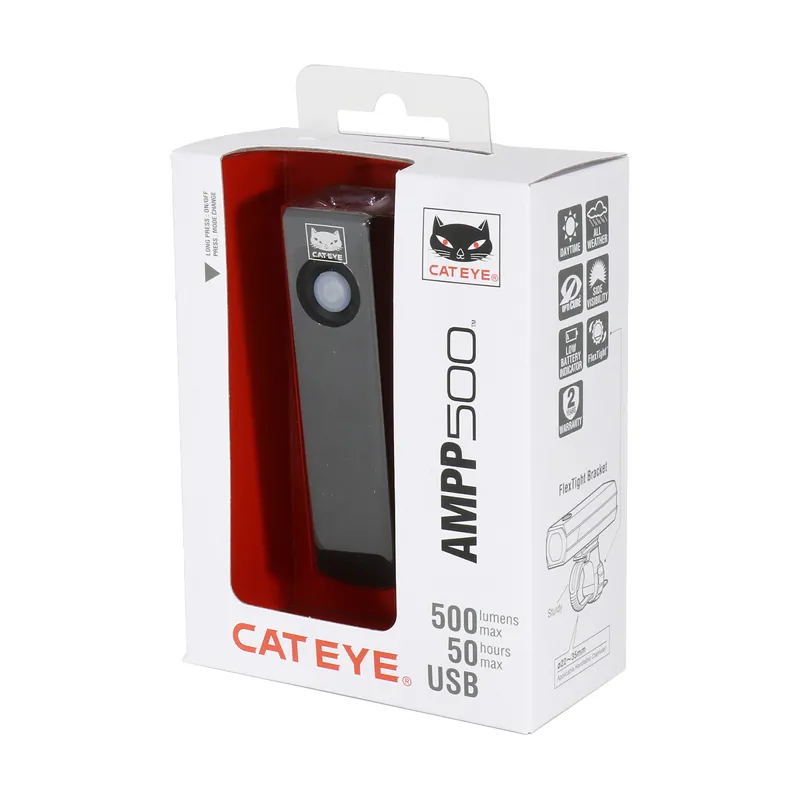 Cateye AMPP 500 Front Bicycle Light - Black-4
