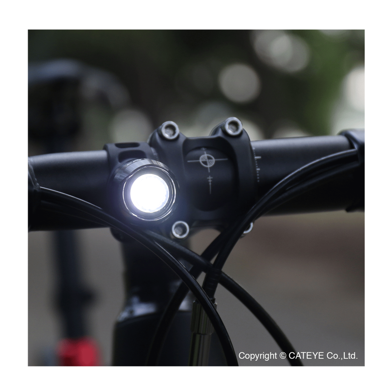 Cateye Orb Rechargeable Front and Rear Light Set - Polished Black-6
