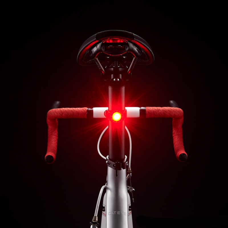 Cateye Orb Rechargeable Front and Rear Light Set - Polished Black-1