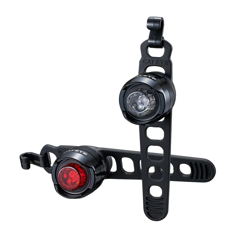 Cateye Orb Rechargeable Front and Rear Light Set - Polished