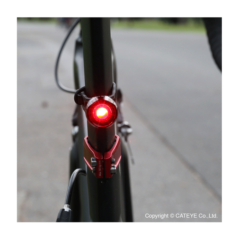 Cateye Orb Rechargeable Rear Light - Polished Black-3