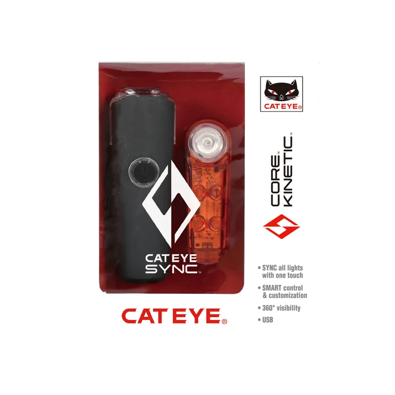 Éclairage Arrière Cateye Sync Kinetic Noir