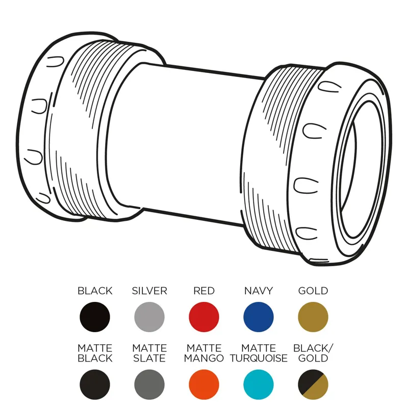 Chris King Bottom Bracket ThreadFit 24 - Silver/Black-1