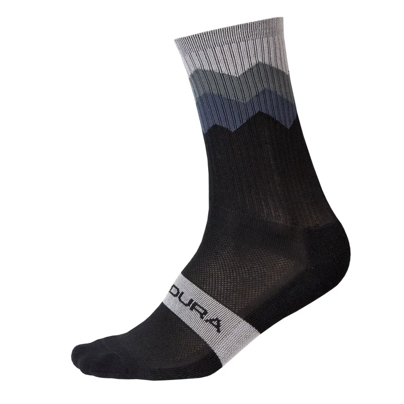 Endura Jagged Cycling Sock - Black
