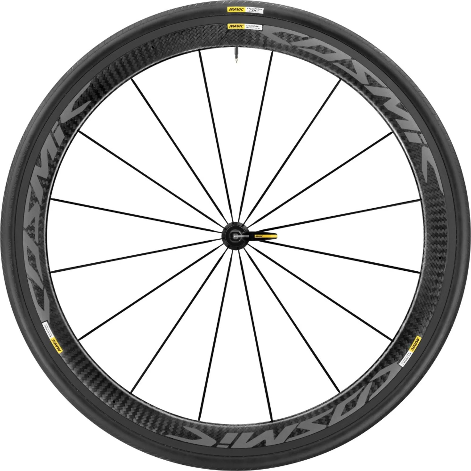 2018 Mavic Cosmic Pro Carbon Exalith Road Wheelset Pair