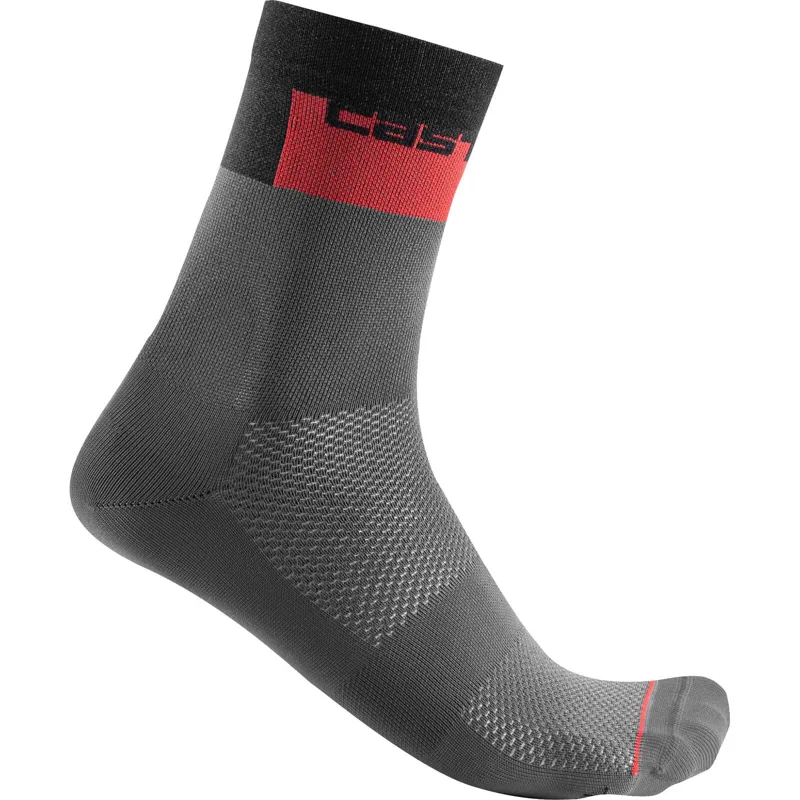 Castelli Blocco 15 Socks - Dark Grey