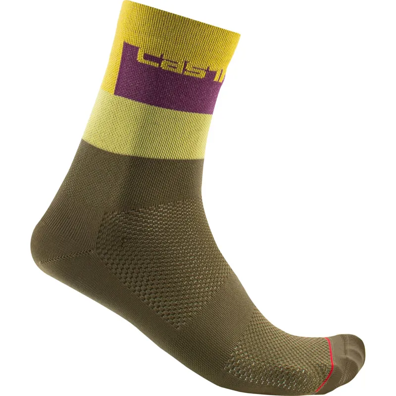 Castelli Blocco 15 Socks - Defender Green