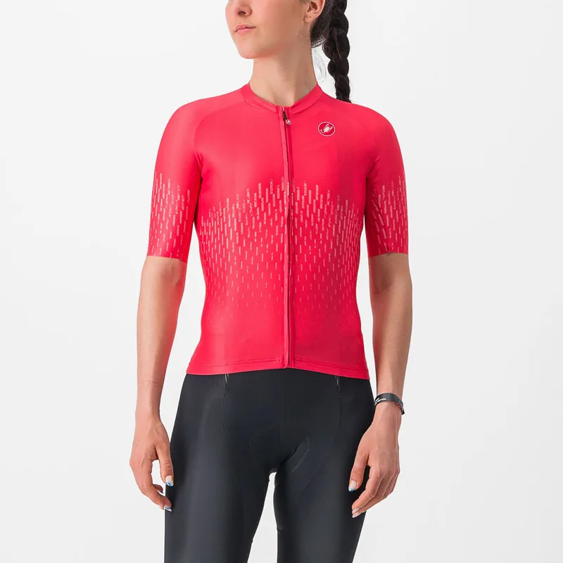 Castelli Aero Pro Womens Short Sleeve Jersey - Hibiscus
