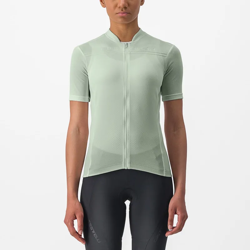 Castelli Anima 4 Womens Short Sleeve Jersey - Defender Green