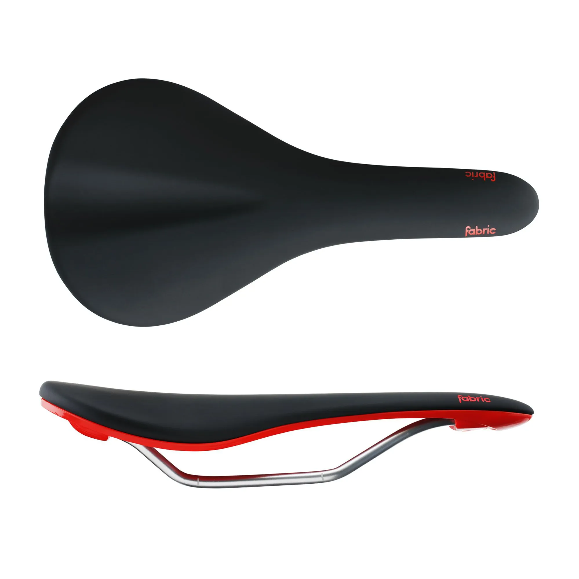 Fabric Scoop Elite Flat 142mm Saddle Black/Red